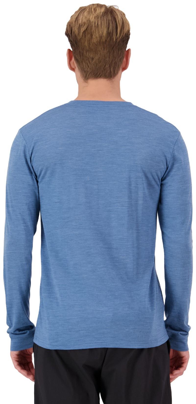 Zephyr Merino Tencel LS - Mens - steel blue 1
