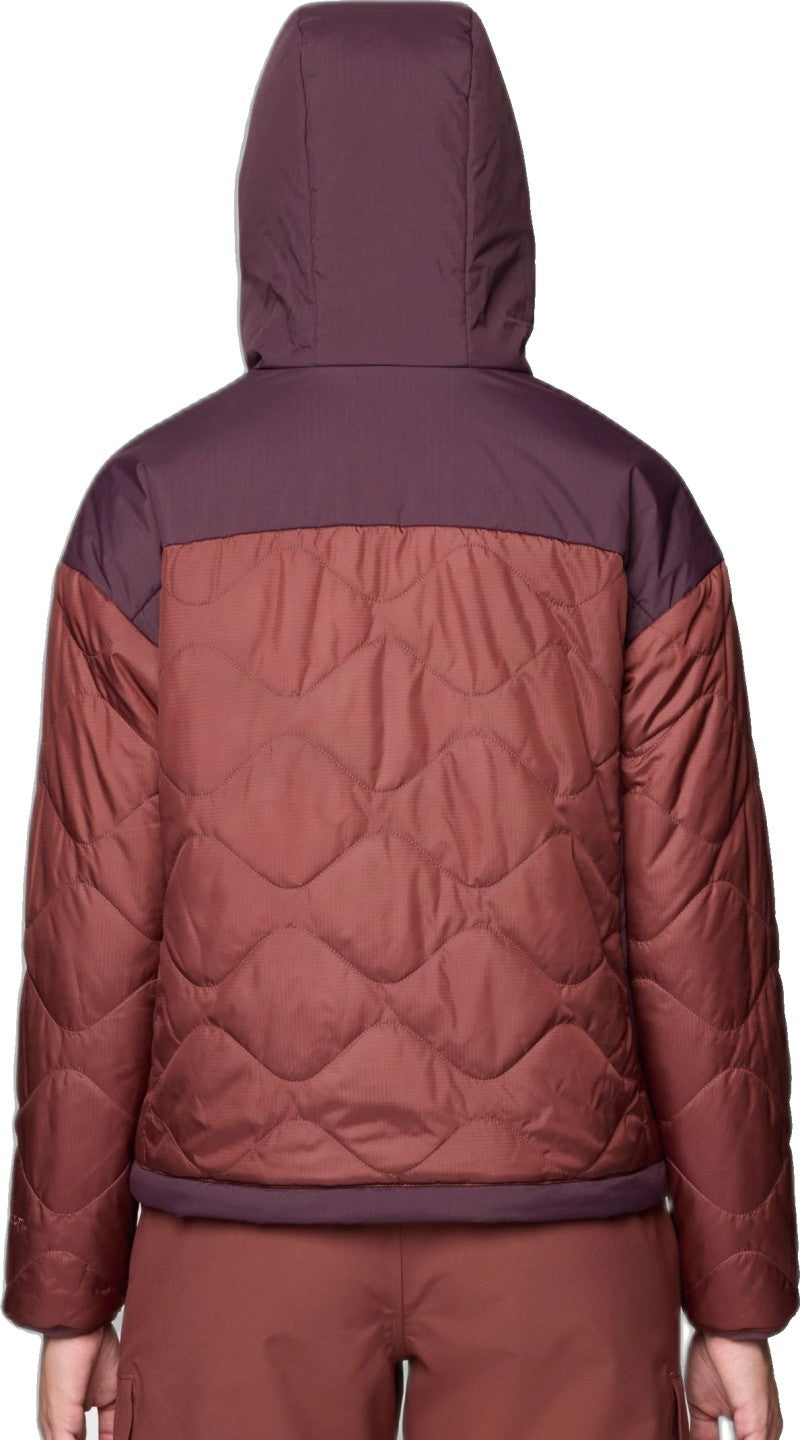 Après Pro Insulated Hooded Jacket - Womens - bourbon brown / blackberry 1