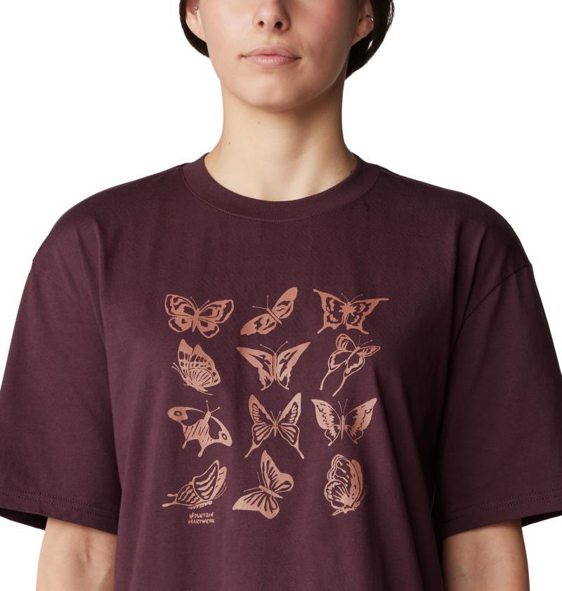 Butterflies Boxy SS - Womens - Blackberry 4