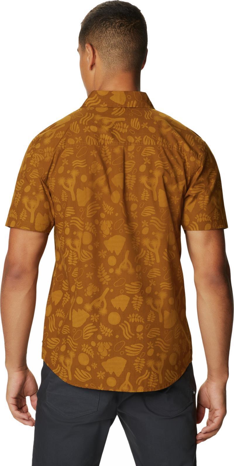 Conness Lakes SS Shirt - Mens - golden brown j tree print 1