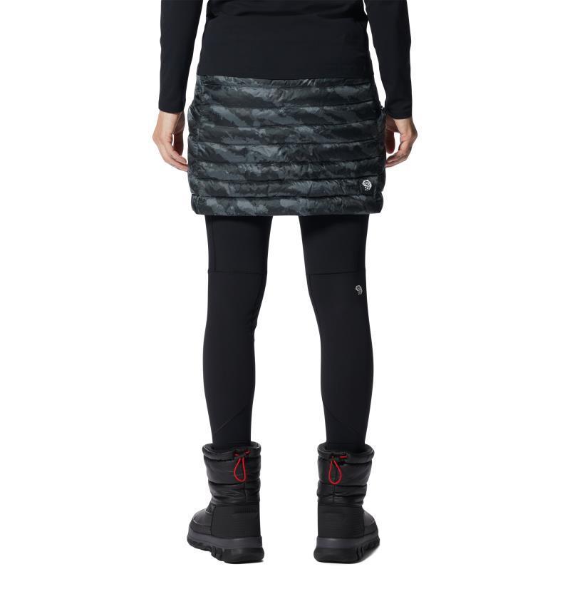 Ghost Whisperer Skirt - Black Paintstrokes Print 2