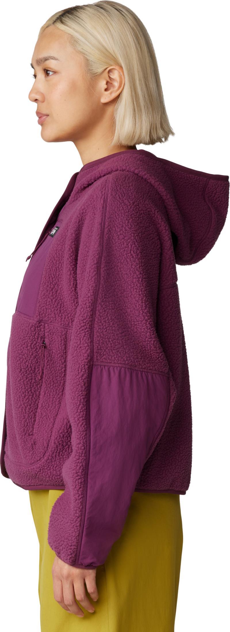 HiCamp Fleece Snap Front Jacket - Womens - sugar plum 1