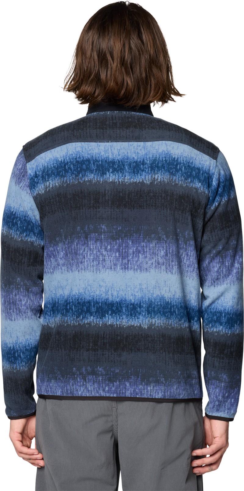 Microchill Snap Pullover - Mens - lapis dusk gradient stripe 1