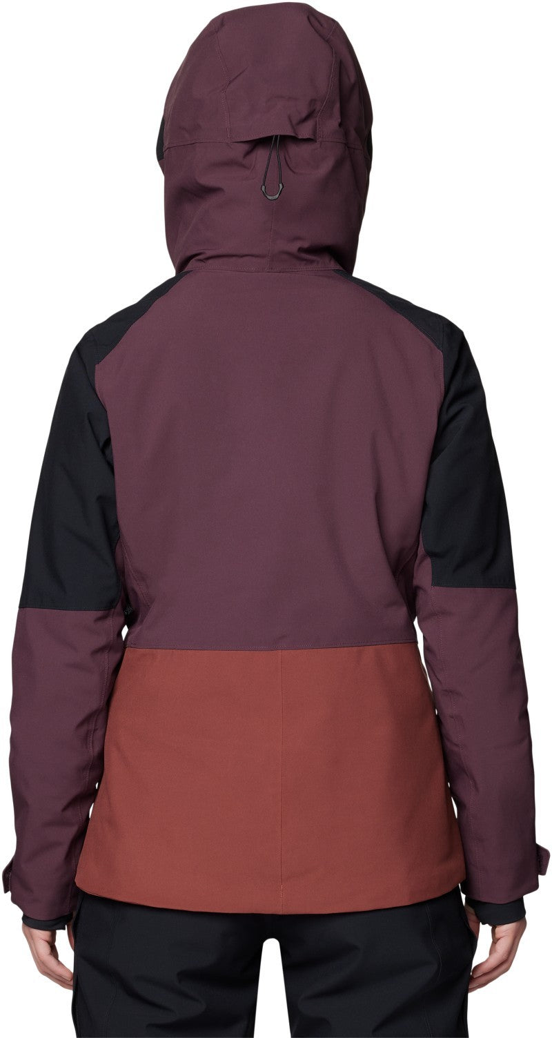 Powder Maven Jacket - Womens - bourbon brown / blackberry / black 1