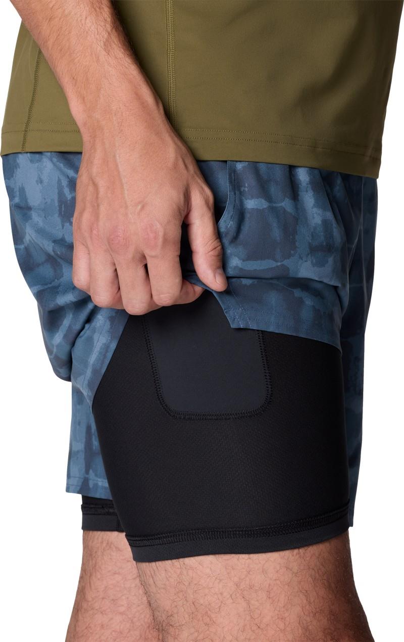 Shade Lite Shorts, 7" Inseam - Mens - adriatic blue prismatic print 1