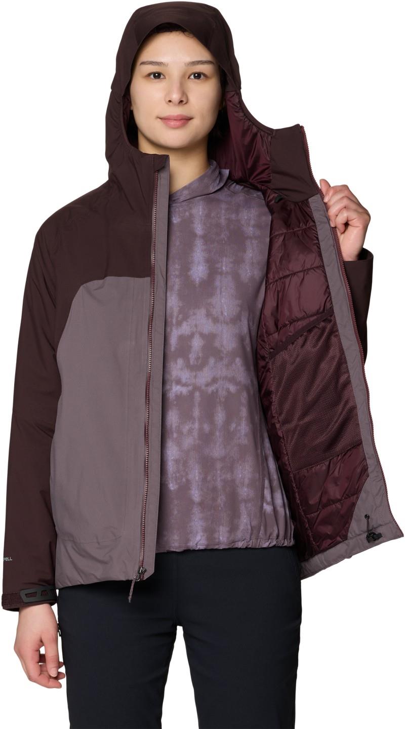 Stretch Ozonic Insulated Jacket - Womens - deep mulberry / purple sage 1