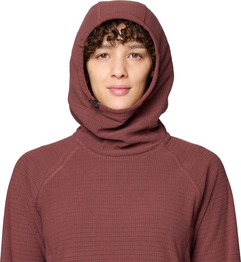 Summit Grid Dress - bourbon brown 1