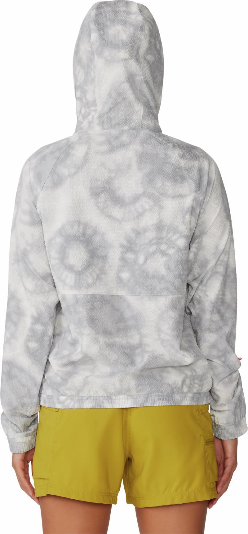 Sunshadow LS Hoody - Womens - Grey Ice Spore Dye Print 2