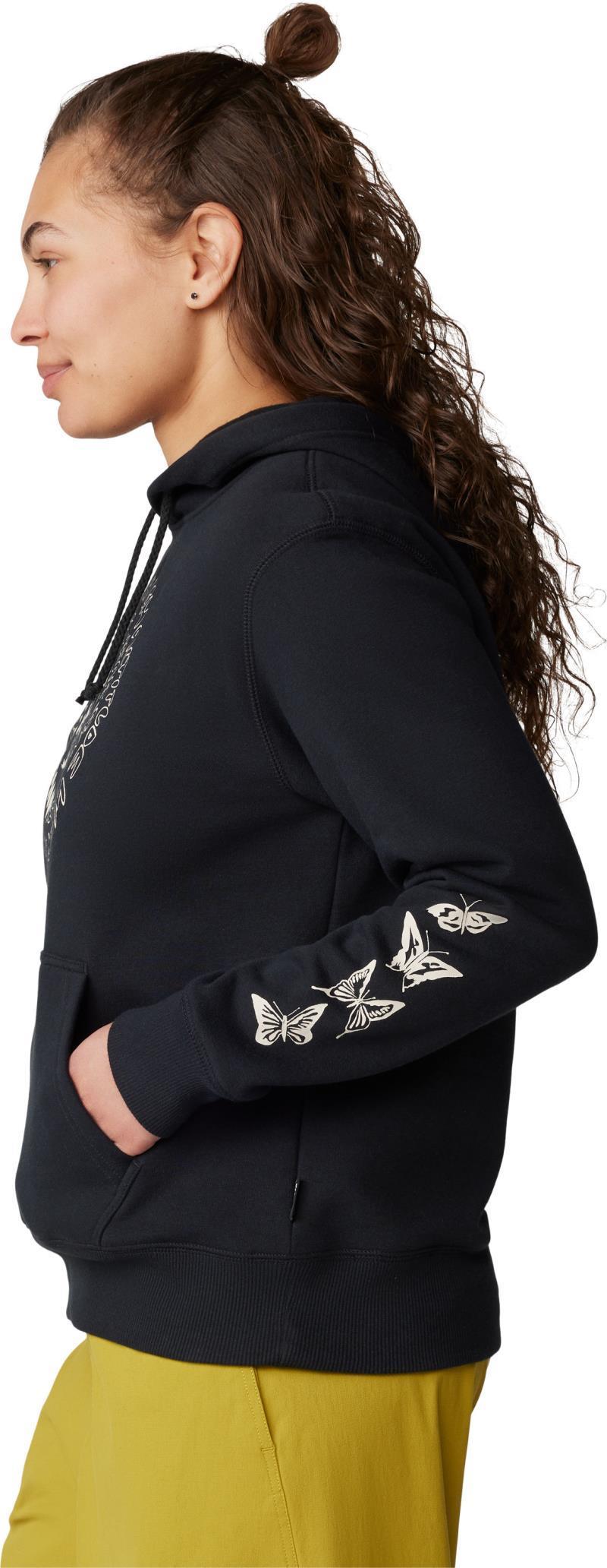 Type Swirl Pullover Hoody - Womens - black 1