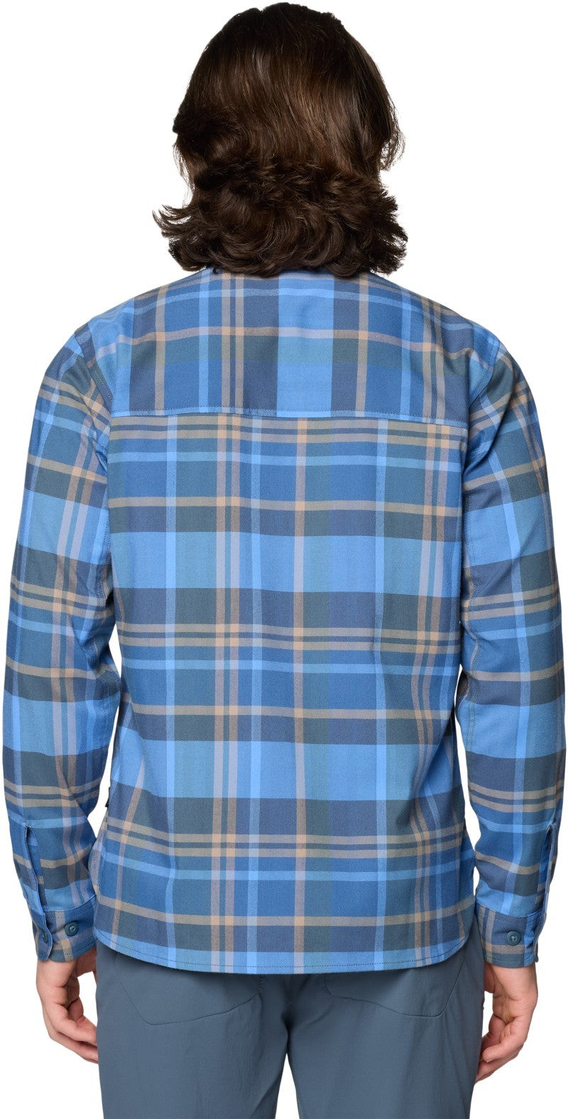 Voyager One LS Flannel - Mens - moon blue amsterdam plaid 1