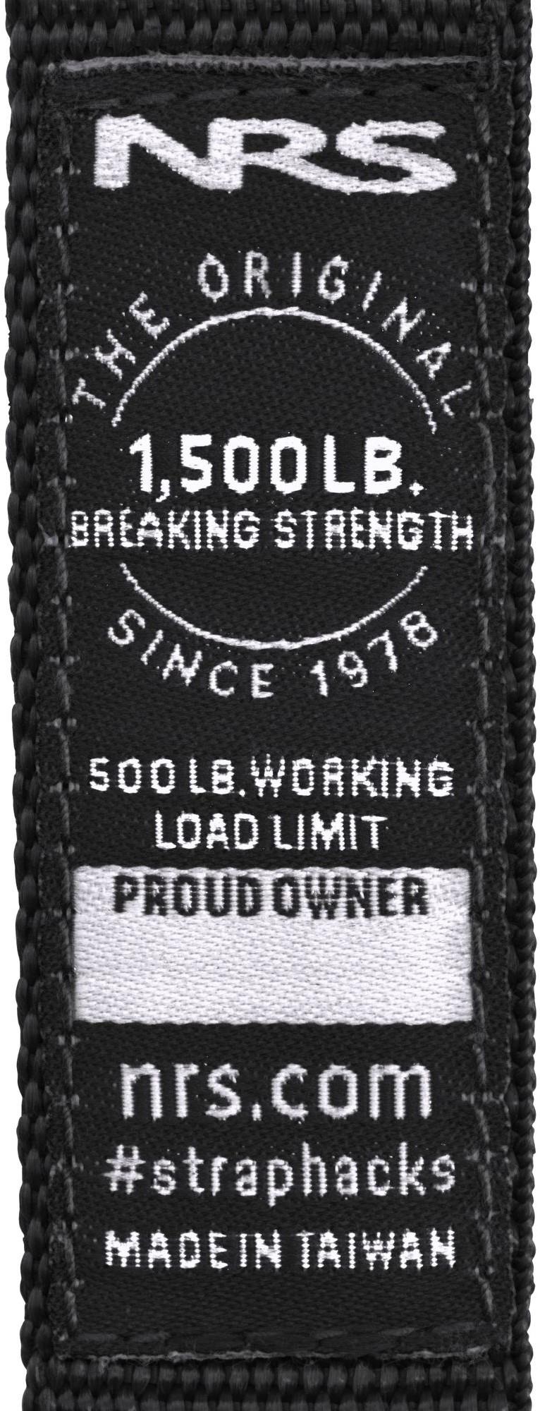 1" HD Tie-Down Straps, 12` - 4 Pack - stealth black 1