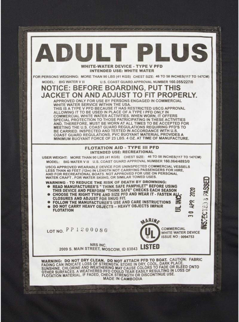 Big Water V PFD - Universal Plus - yellow 1