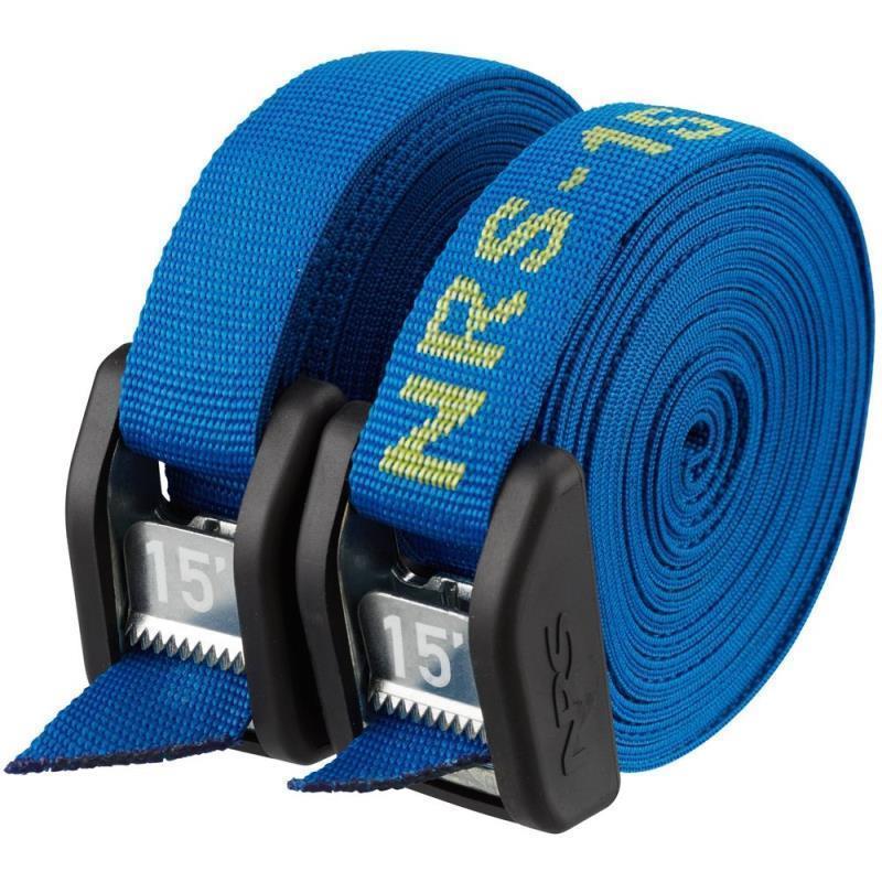 NRS Buckle Bumper Straps - 15` - Pair - Blue 3