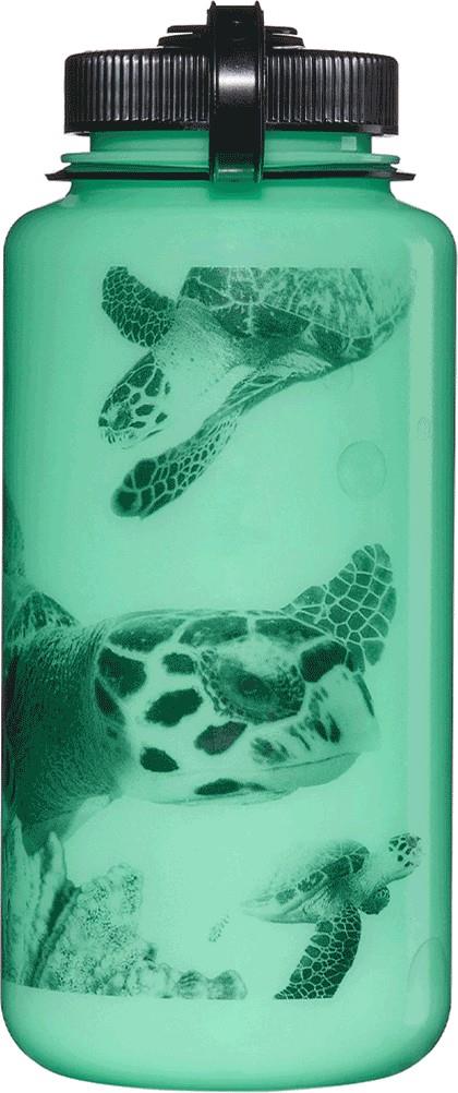 32oz Wide Mouth Glo Wyld Collection - turtle 1