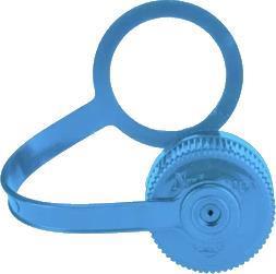 Narrow Mouth Loop-Top Cap - 500ml / 16oz or 1L / 32oz - Black (Packaged) - Blue 1