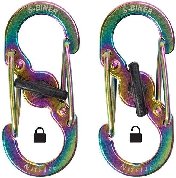 S-Biner MicroLock Steel - Spectrum - 2 Pack - Spectrum 2