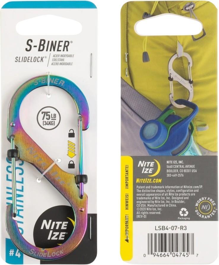 SlideLock Steel S-Biner #4 - Stainless Steel - spectrum 1