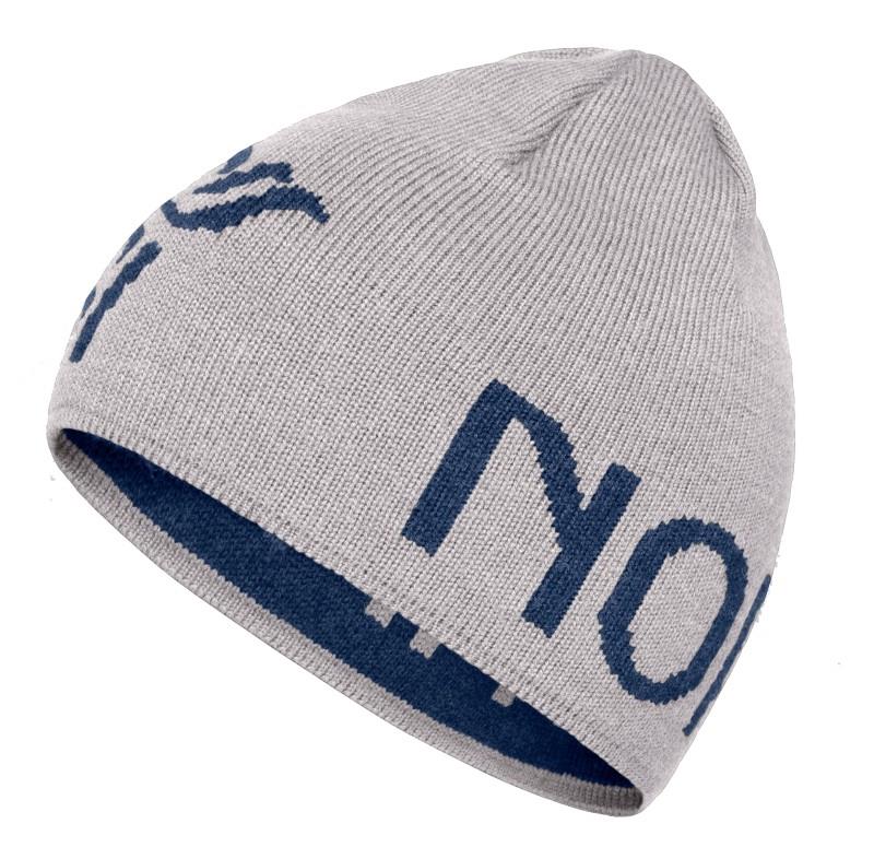 /29 Mid MerinoUll Logo Beanie - grey melange 1
