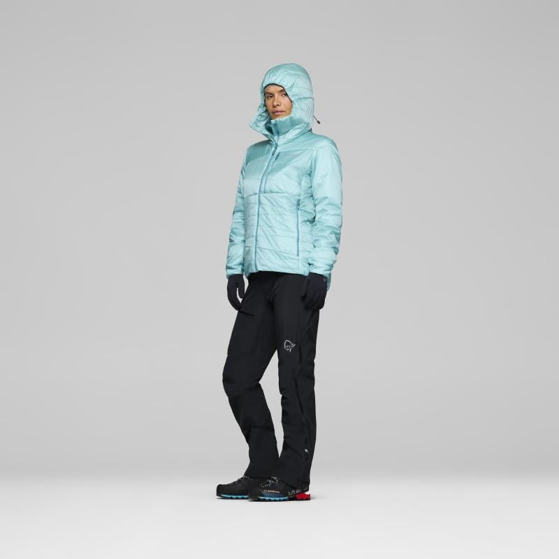 Falketind Thermo40 Zip Hood - Womens - aqua haze 1