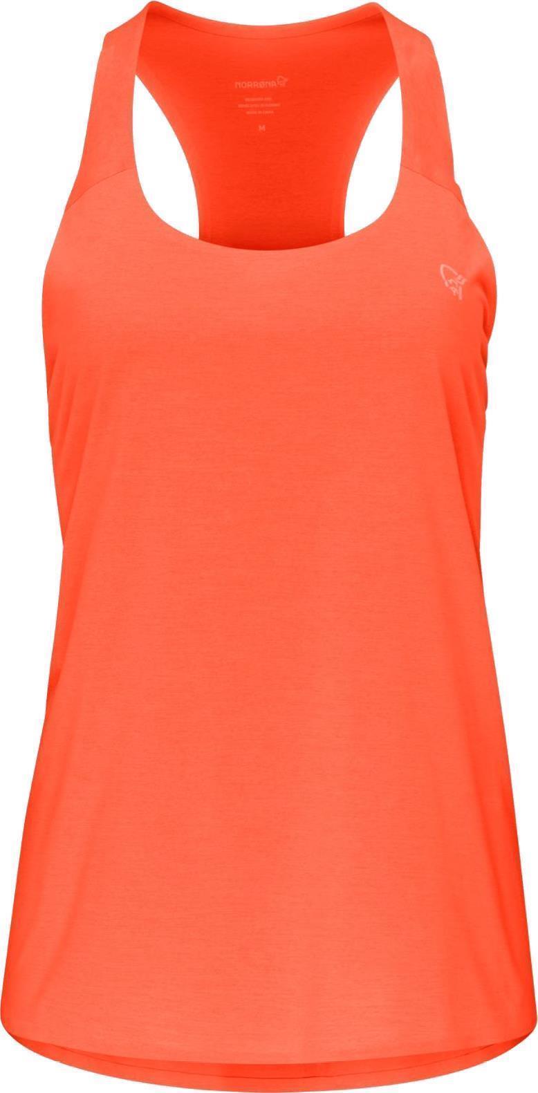 Norrona Singlet - Womens - Orange Alert 1