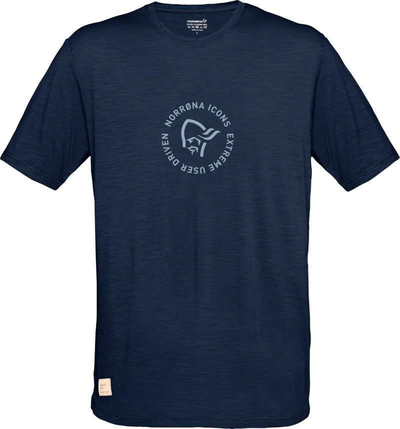 Svalbard Wool T-Shirt - Mens - Indigo Night / Blue Fog 1
