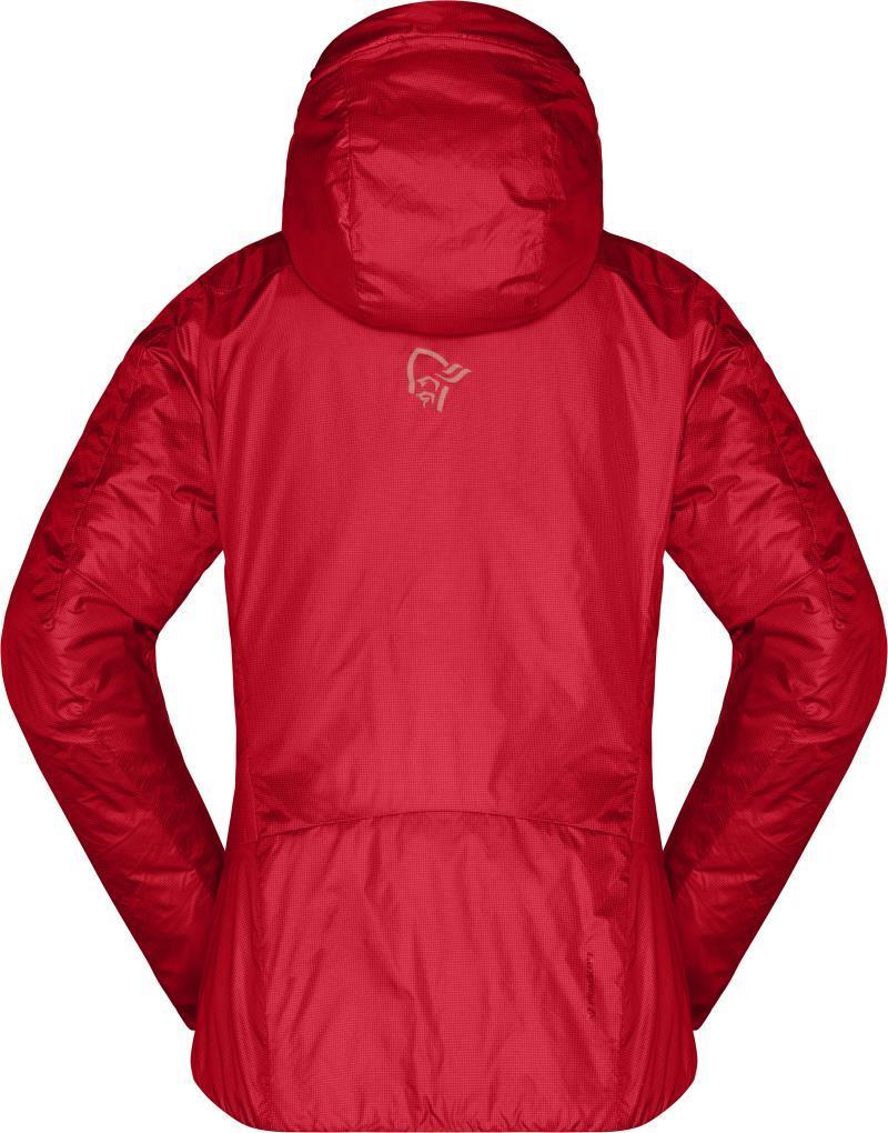 Trollveggen Primaloft100 Zip Hood - Womens - True Red 2
