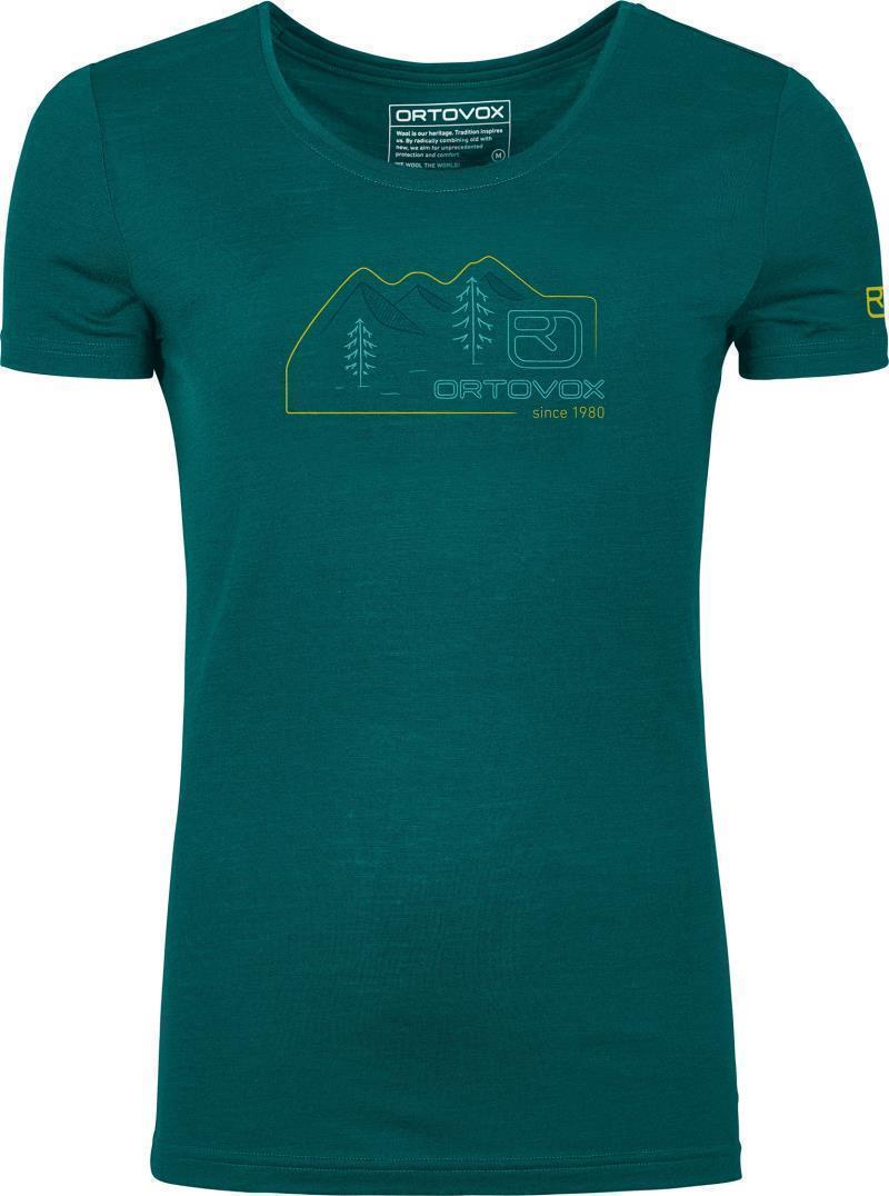 140 Cool Vintage Badge T-Shirt - Womens - Pacific Green 1