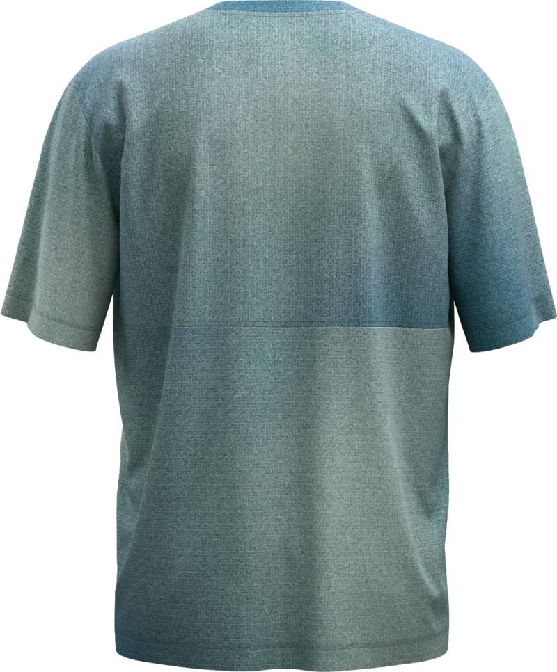185 Merino Patch Print T-Shirt - Mens - aop green sage 1