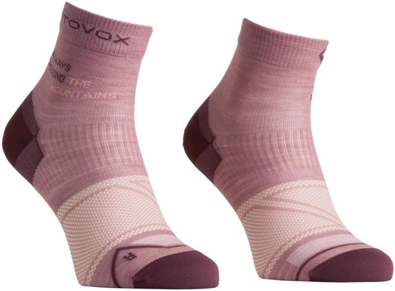 Alpine Light Quarter Socks - Womens - dusk rose 1