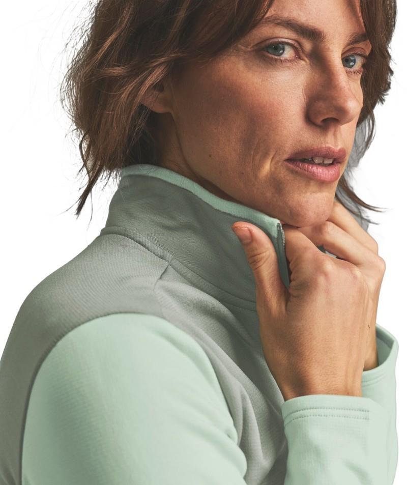 Fleece Light Zip Neck - Womens - green acid 1