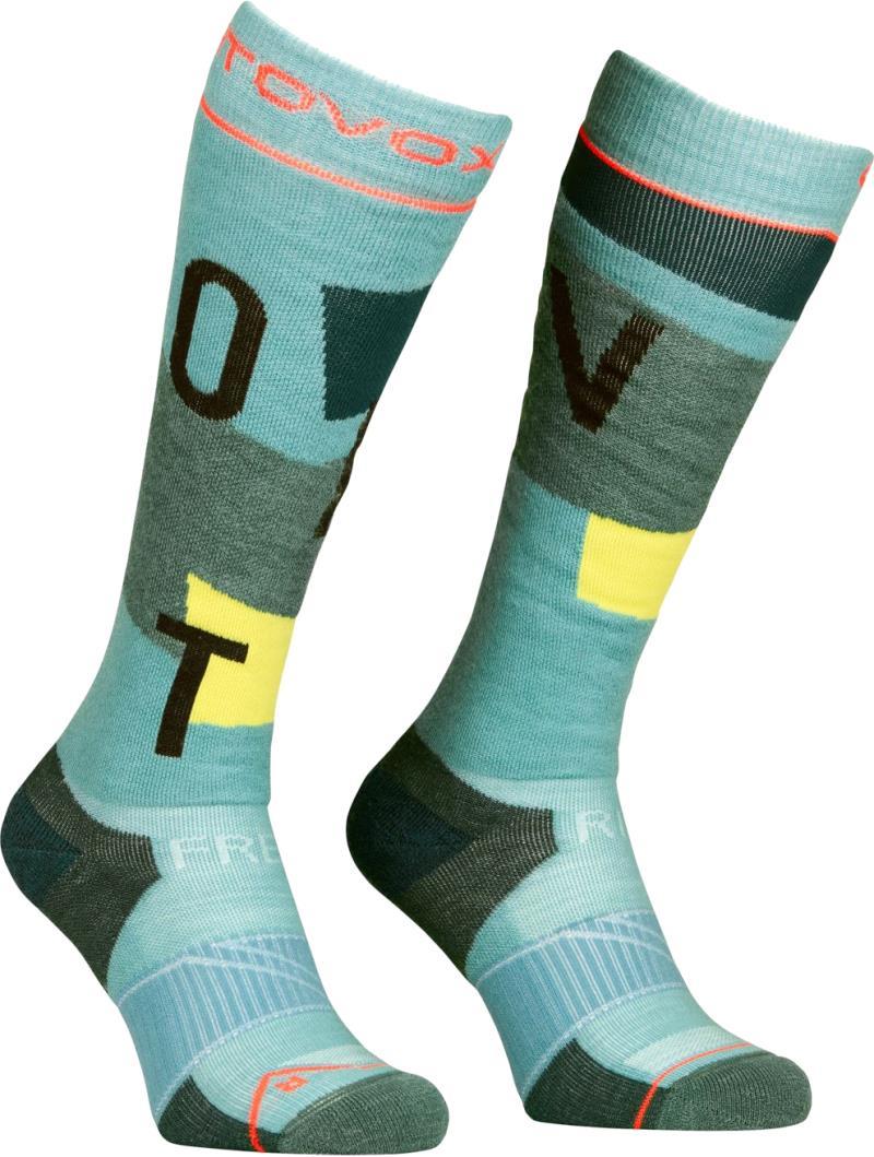 Freeride Long Socks Cozy - Womens - Ice Waterfall 1