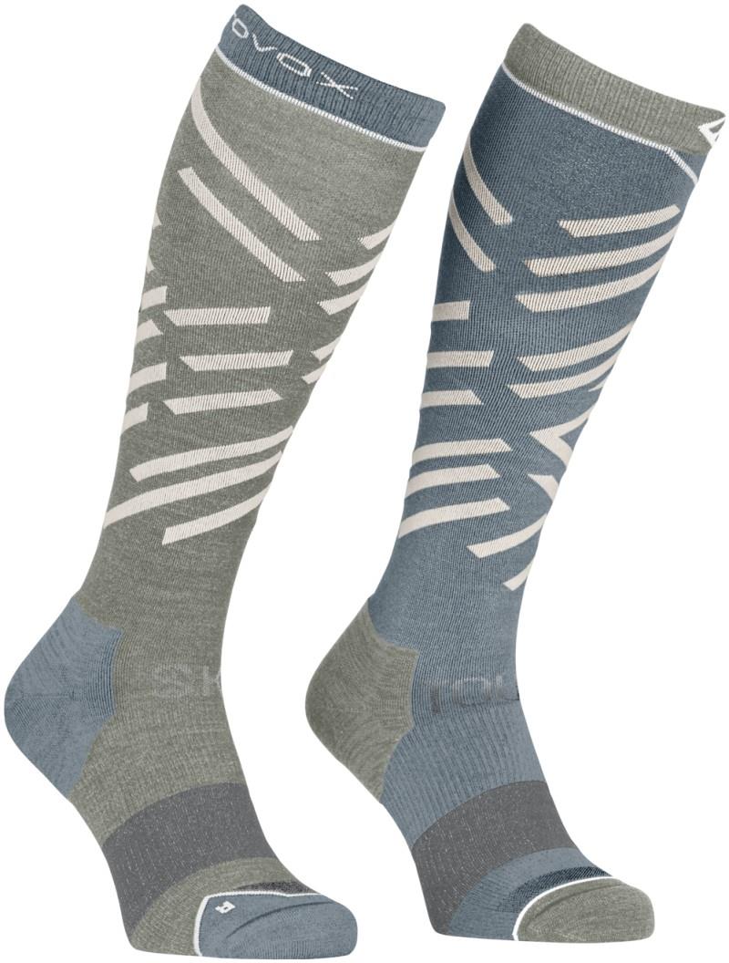 Ski Tour Long Socks - Mens - green sage 1