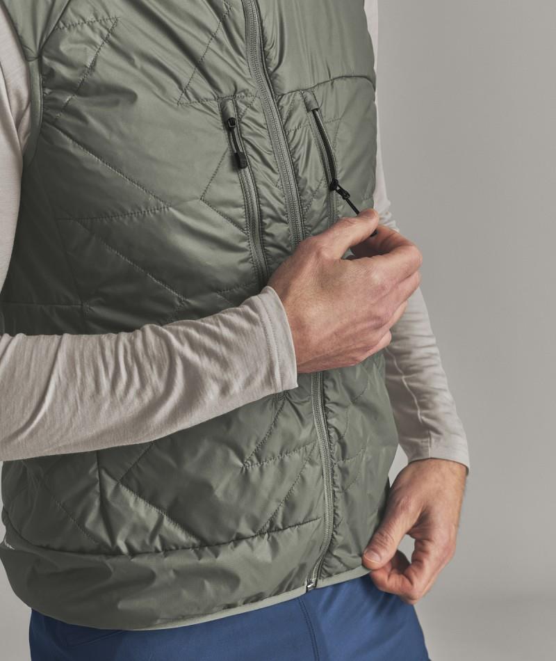Venet Swisswool 60 Vest - Mens - dark sage 1