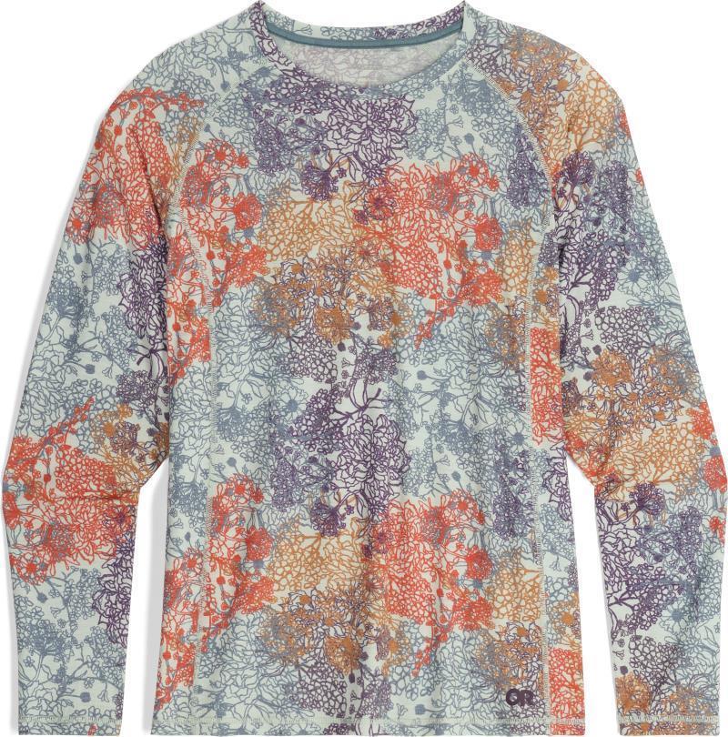 Alpine Onset Merino 150 Crew, Plus - Womens - Fresh Mint Floral 1