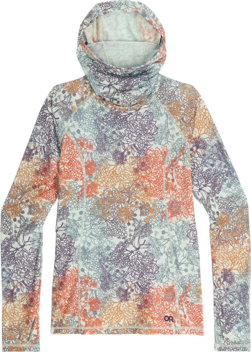 Alpine Onset Merino 150 Hoodie - Womens - fresh mint floral 1