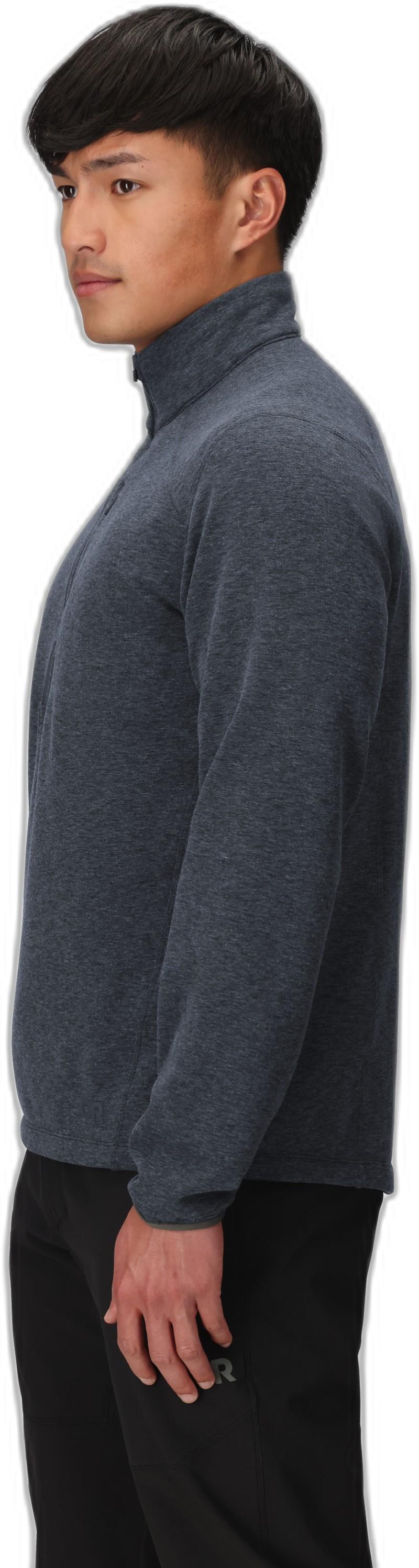 Crescent Fleece Half Zip - Mens - storm heather 1