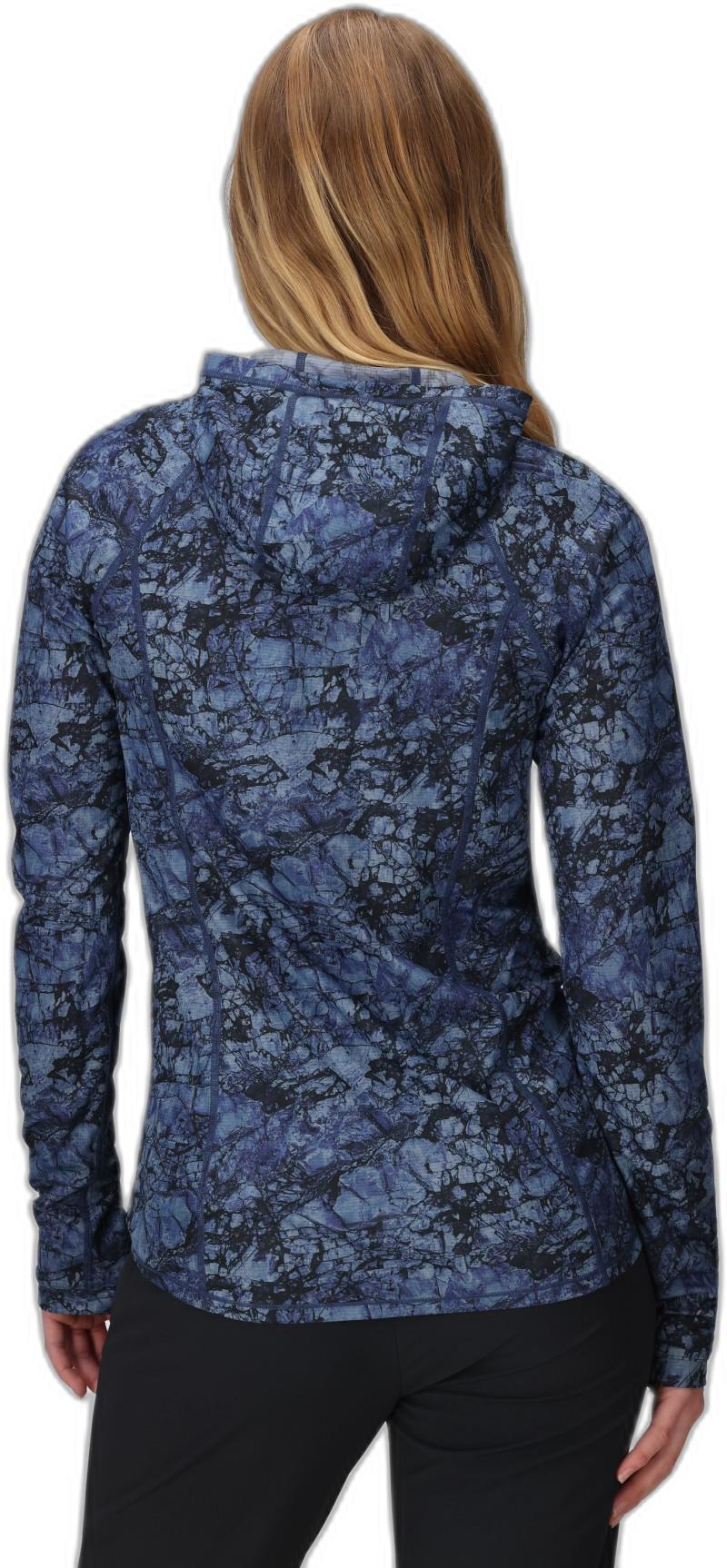 Echo Printed Hoodie - Womens - fjord granite print 1