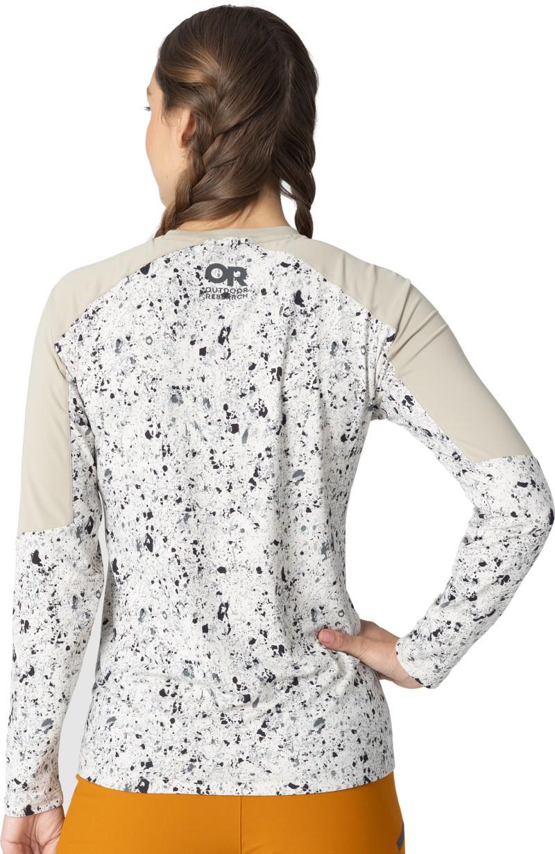 Freewheel MTB LS Jersey - Womens - pro khaki / oyster creekside print 1