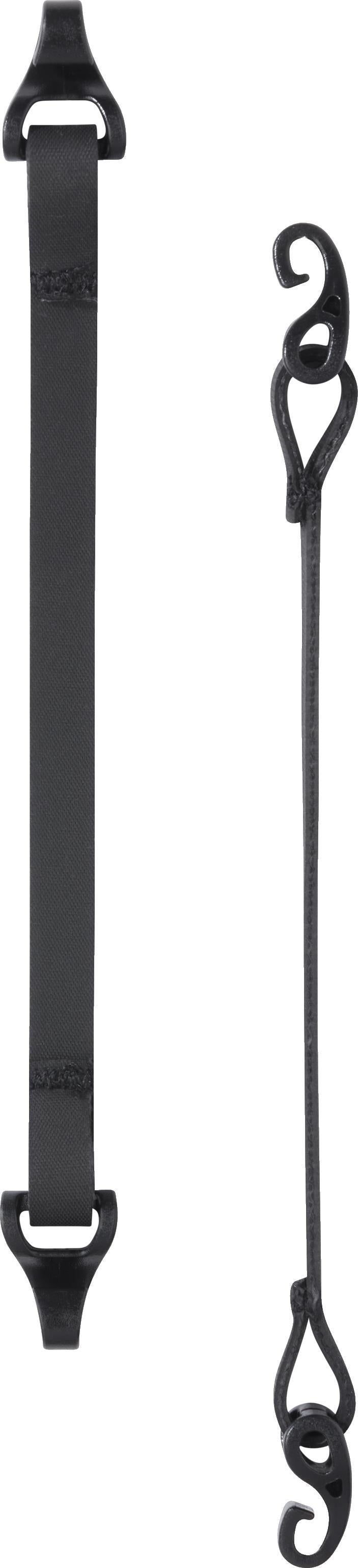 Gaiter Strap Pair, Clip hooks - 8mm - Black 1