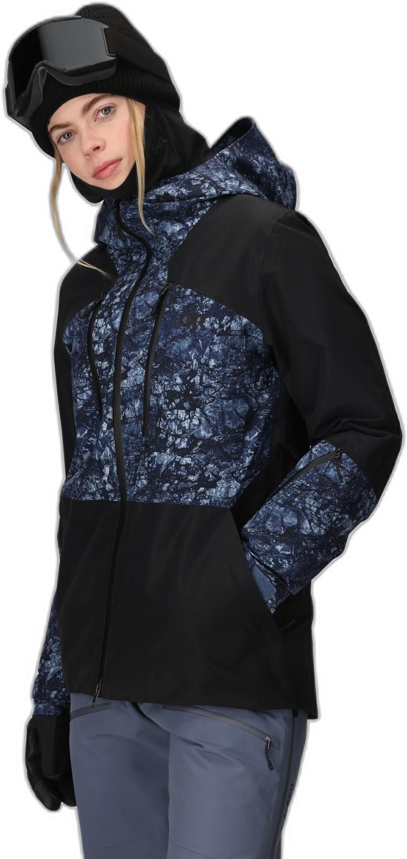 Powderverse Jacket - Womens - summit granite print / black 1