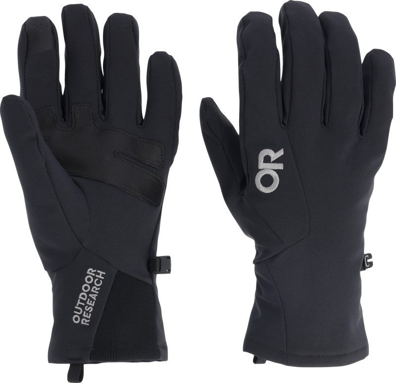Sureshot Softshell Gloves - Mens - solid black 1