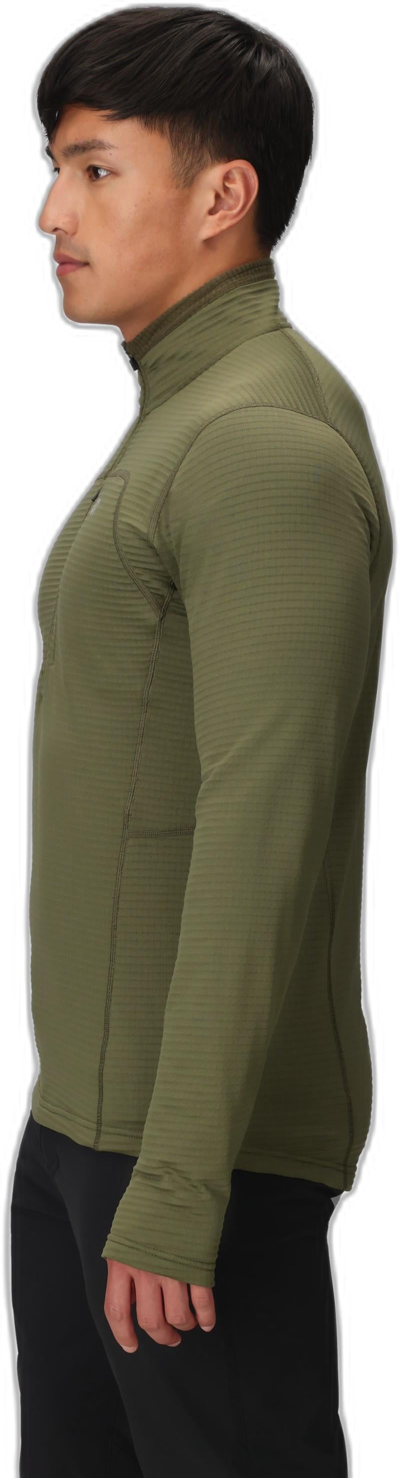 Vigor Grid Fleece Half Zip - Mens - ranger green 1