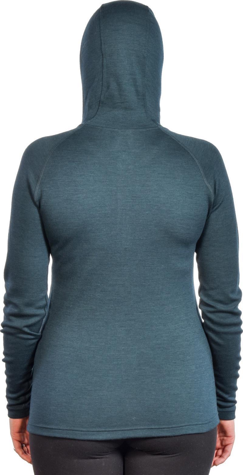 100% Merino, Half Zip Hoody, 260gm - Womens - Deep Teal 5