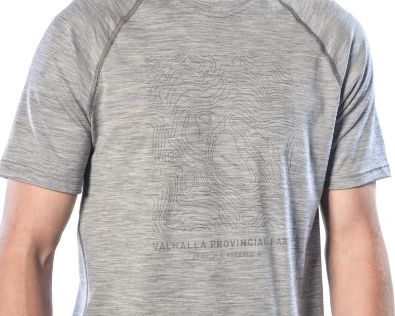 100% Merino Wool SS Provincial Park, Mulvey Basin - Mens - Ash 3