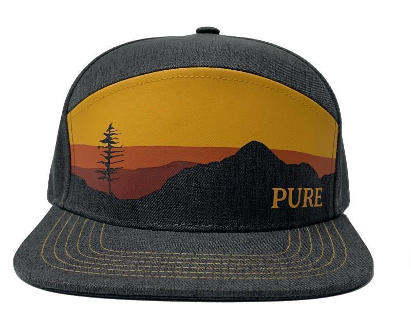 PURE Sunset Camp Hat - black chambray / black 1