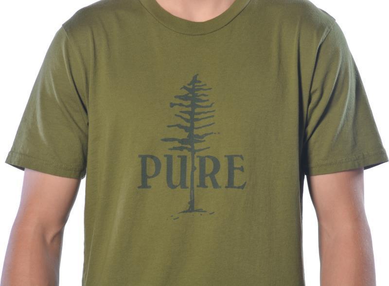 PURE Tree T-Shirt, Organic Cotton - Mens - Olive 2