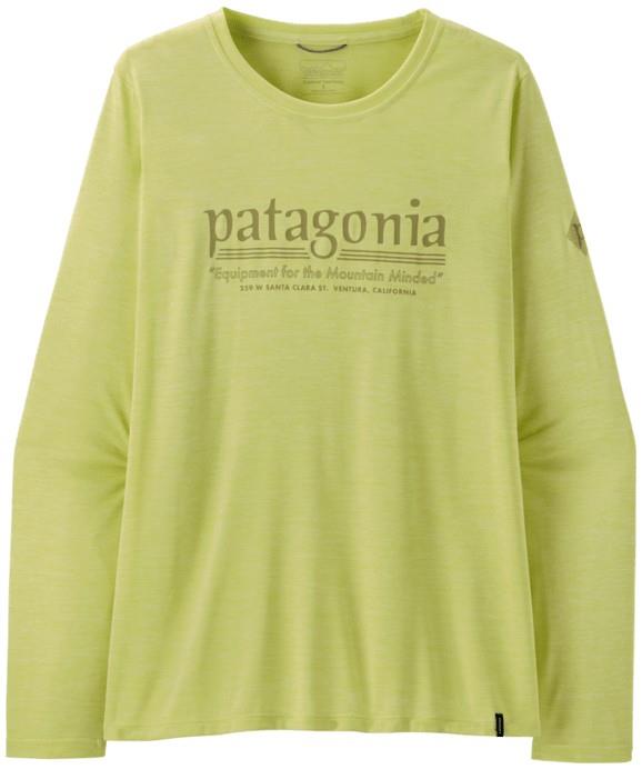 Capilene Cool Daily LS Shirt - Hut Tripper - Womens - vellum green 1