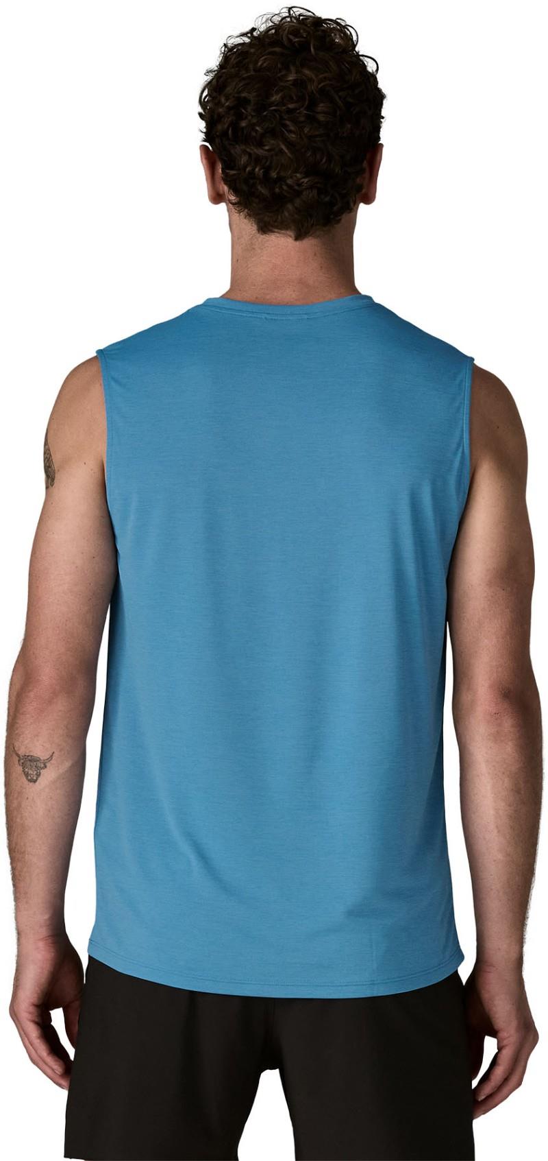 Capilene Cool Daily Sleeveless Shirt - Mens - shore blue / light shore blue x-dye 1