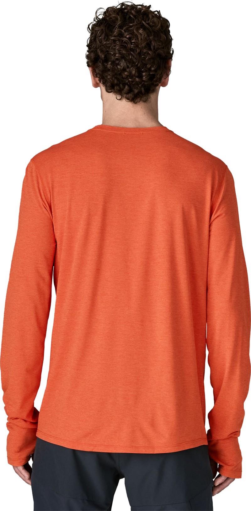 Capilene Cool LS Sun Shirt - Cloud Crag Crest - Mens - coal orange / light coal orange x-dye 1