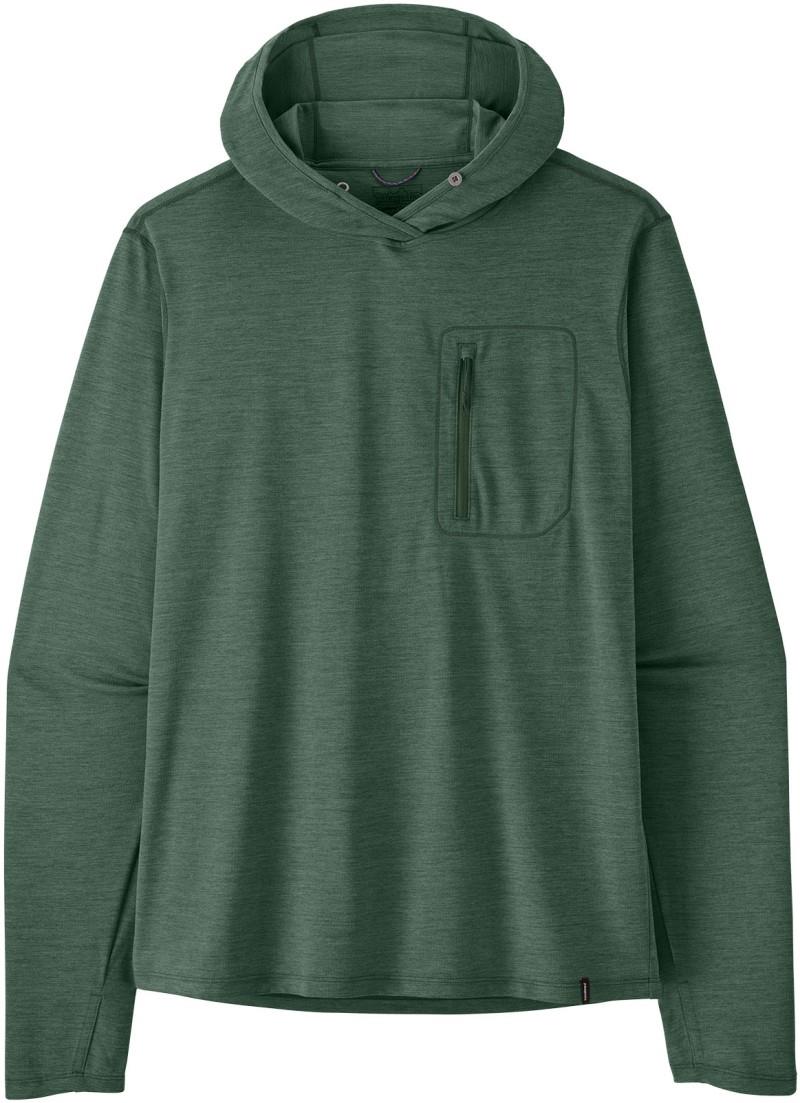Capilene Cool Sun Hoody - Mens - canopy green / light canopy green x-dye 1